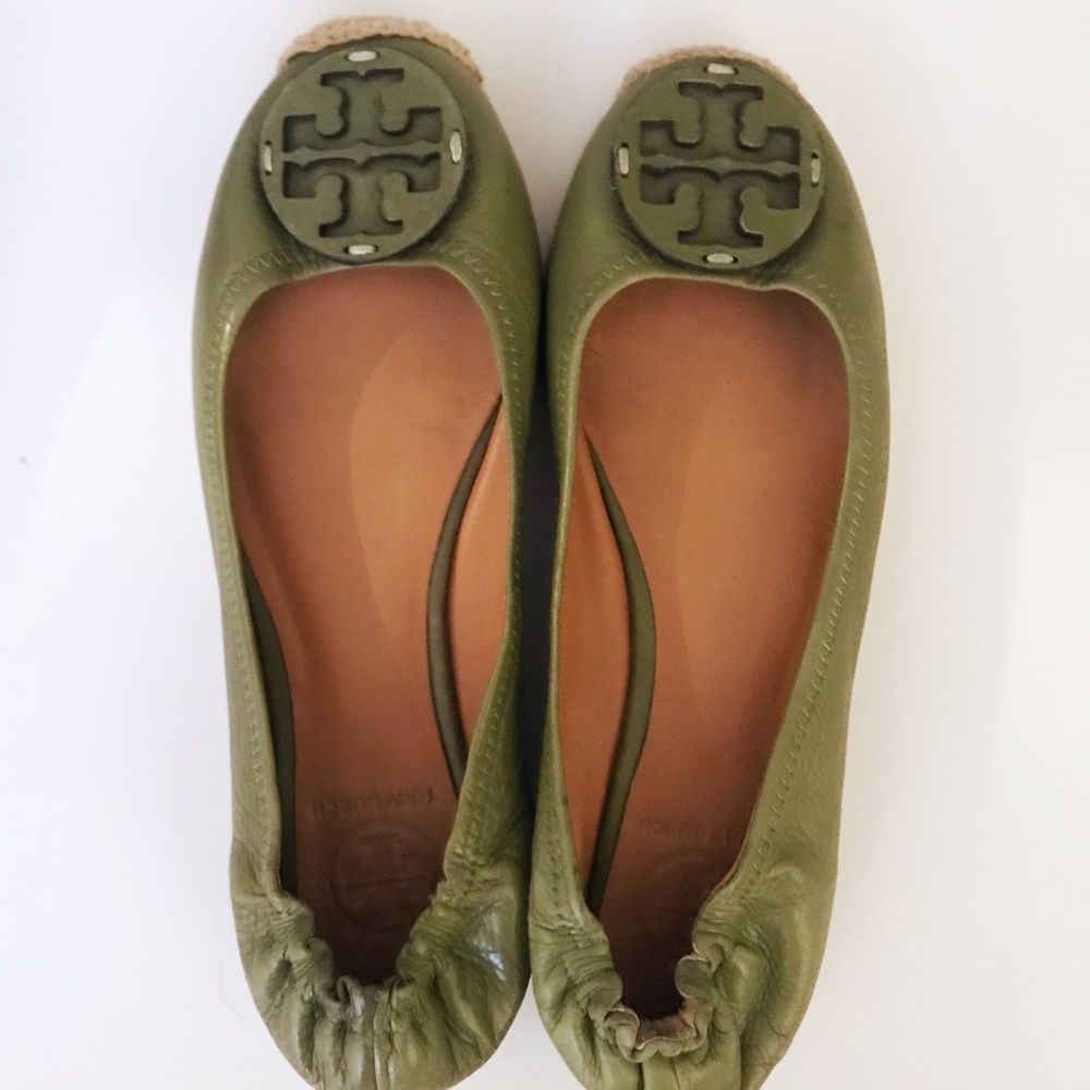 Tory Burch Espadrilles Leather Reva Flat Shoes